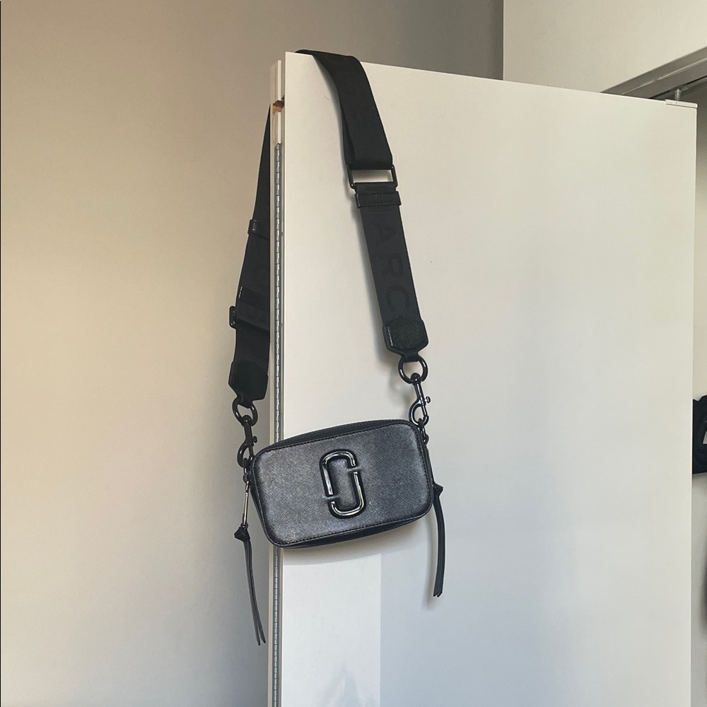 Marc Jacobs Black Crossbody with Black Strap
